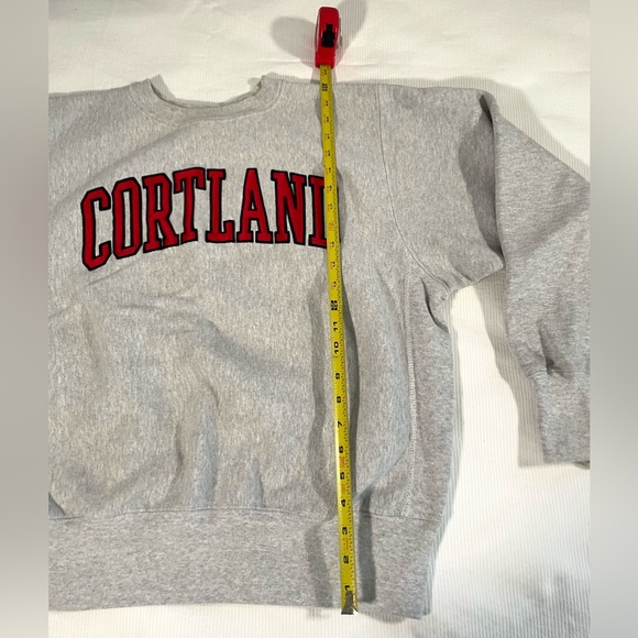 SUNY Cortland gray college sweatshirt, EUC, size small - Picture 2 of 6